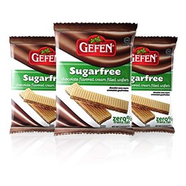 Gefen Sugar Free Chocolate Cream Filed Wafer Cookies, 7oz (3 Pack) Dairy Free, Zero Trans-fat, No Aspartame