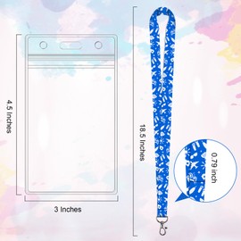 Maileto Cruise Lanyard, 3 Pack Cruise Lanyard with Waterproof ID Card Holder for All Cruises Ships Key Cards (3 Colors)