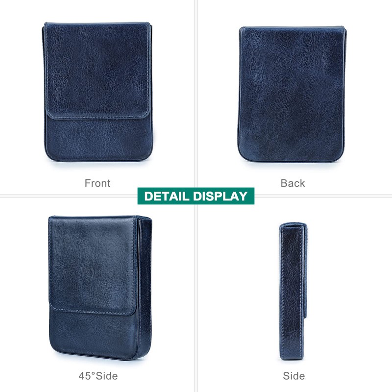 HIRAM Genuine Leather 6 pcsSTEEL 💎, BLUE, non