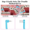 6 Pcs Soft Interdental Brushes Small-Head Orthodontic Toothbrush Teeth Detail