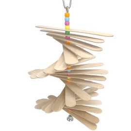 Mandarin Bird Toys 1113 Natural Stick Chewer - Handcrafted Breakable Twisting Hanging Bird Cage Toy