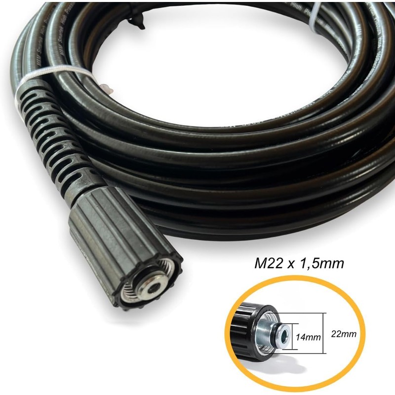 M&M Smartek High Pressure Hose with M22 IG Replacement Hose