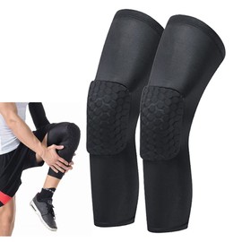 LARDROK Breathable Basketball Knee pads Compression Kneepad Sport Volleyball Long Knee Brace Leg Sleeves