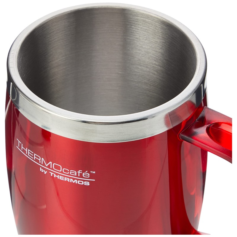 Thermos Thermos ThermoCaf 187094 Translucent Desk Mug, Red, 450 ml