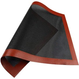 FUYUEROクッキングシート、ベーキングマット、シリコングラスファイバーマット、耐高温、通気性、ケーキ、ビスケット、パン、ピザのベーキングに使用、多機能、均一な熱分布 (1, 30x40cm)