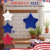 Breling 6 Pcs Patriotic Star Hanging Hand Towels 4th of