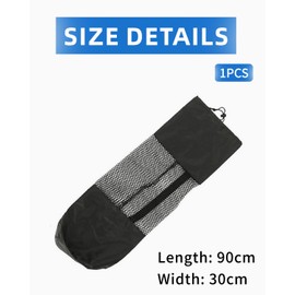 SCJJZ Yoga Mat Bags, Yoga Mat Mesh Bag, Thickened Oxford Fabric Drawstring Bag, Practical Mesh Yoga Mat Storage Bag (1 Piece, Black)