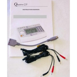 ROSCOE MEDICAL 2 ELECTRODE LEAD WIRES & GREY CONNECTOR CABLE for CURRENT SOLUTIONS, QUATTRO 2.5