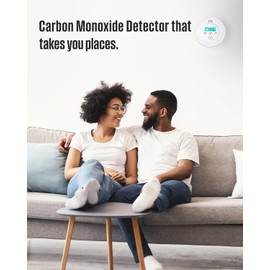 Baomeker Carbon Monoxide Detectors,PG-C06 Portable Carbon Monoxide Detector,LCD Display Smoke Alarm,Carbon Monoxide Detectors Portable for Home,Restaurant,Hotel,Office (White)