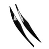 2PCs Front Headlight Eyebrow Cover Car Exterior Trim Replacement for