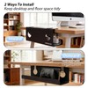 Under Desk Cable Management Tray No Drill, 17" Cable Organizer