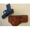 Braids Holsters Kimber Solo 9MM Formed Brown Leather,SOB, OWB Belt