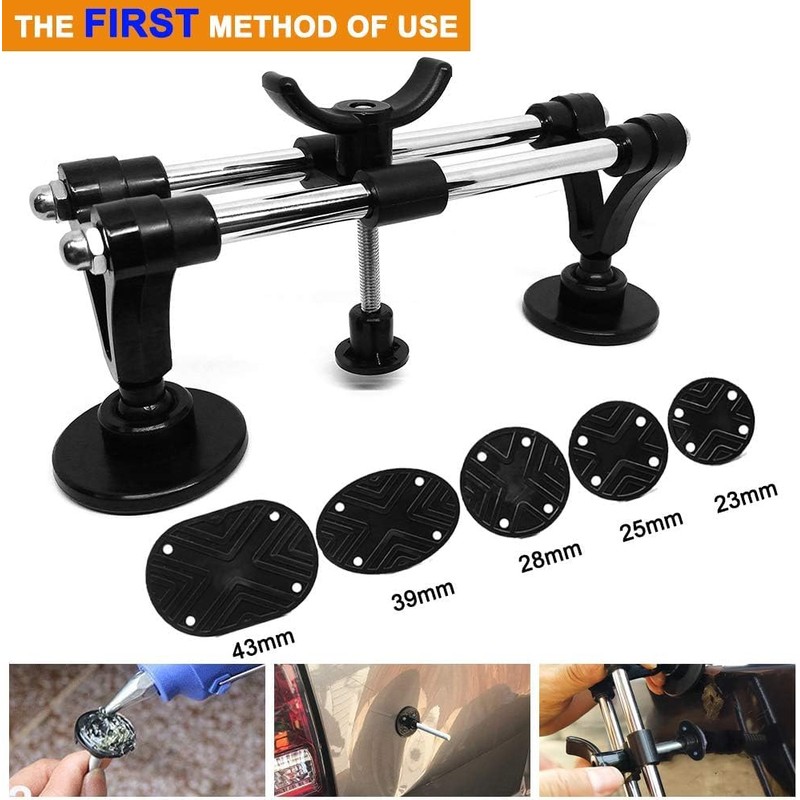 Manelord Auto Dent Puller Set with Double Pole Bridge Dent