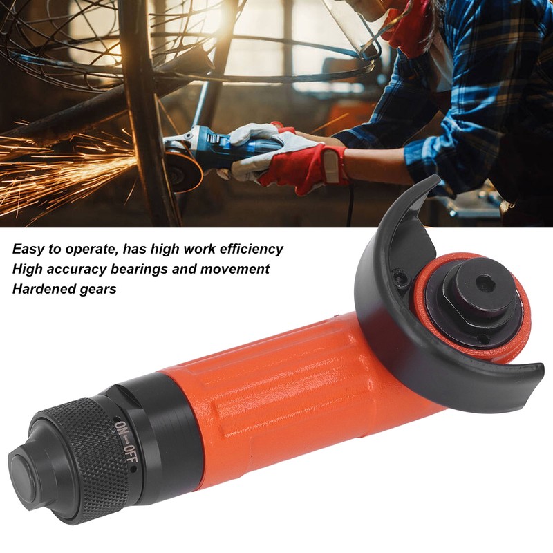 Air Angle Grinder 2in Grinding Wheel Pneumatic Polisher Portable Air