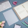 Index Divider Card Sheet a5 6 Holes Transparent Plastic Index