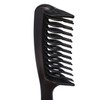 Aswalling Black Double Row Tooth Detangler Hair Comb Shampoo Comb