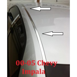 Automotive Authority For 2000-2005 CHEVY IMPALA CHROME ROOF TOP TRIM MOLDING KIT