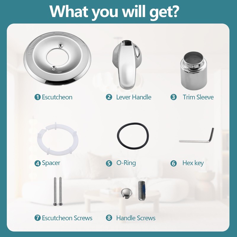 Ultrimkit Replacement for Delta 13/14 Series Shower Trim Kit, Shower