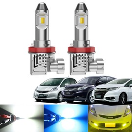 OTORAM LED Fog Odyssey (RC1/RC2) Compatible, Vezel (RU1/RU2/RU3/RU4), Fits GE Type, 3 Color Switching Fog Lamps, 3 Colors, Explosive Light, Halogen Size Type, H8/H9/H11/H16, LED Fog Light, Vehicle
