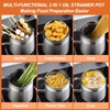68oz Stainless Steel Oil Filter Pot, Multifunctional 2 in 1