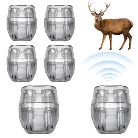Pilarmuture Deer Whistles for Vehicles, Deer Horn for Car, Deer Warning Whistle for Car, Car Forest Driving Deer Warning Alarm Animal Alert, Save Deer Whistles Devices(3 Pairs Transparent)