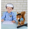 DolliBu Squirrel Police Officer Plush Toy - Soft Squirrel Cop