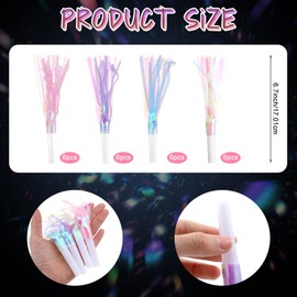 Shimmeroo 24Pcs Party Blowers for Kids,Party Noise Makers Birthday Blowers Colorful Tassels Horns Graduation Sporting Noise Makers