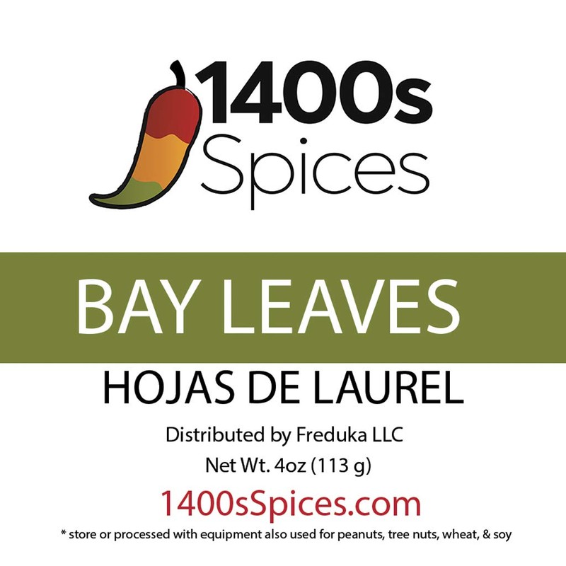 4oz Bay Leaves Semi Selected (whole and broken leaves), Hojas