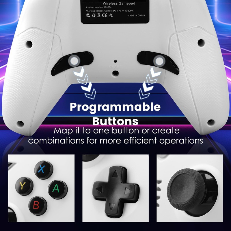 VooFun Controller für Switch/Lite/OLED/PC, Wireless Switch Pro Controller mit Aufwachen,