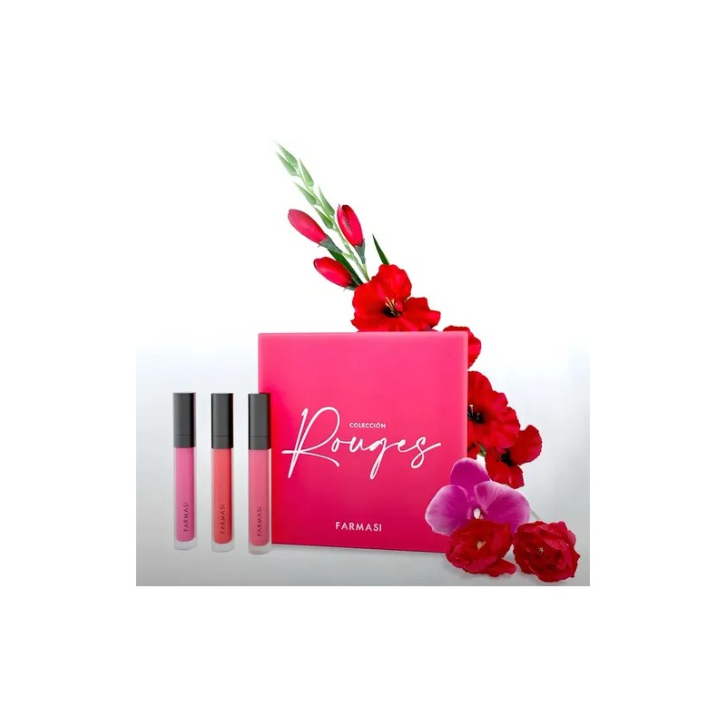Farmasi Labial Mate Rojo Líquido Paquete 3 Unidades
