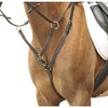 HKM Breastplate/Martingale Silver Fittings Full Black