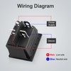 GUETNEU 1Pcs Green LED KCD4 Boat Rocker Switch 2-Position 4-Pin