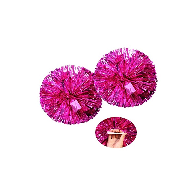 Pom Poms Cheerleading with a White Handle for Sports Party