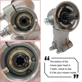 texasrun Trimmer Gear Head Gearbox Head Replacement for Husqvarna 525RX 525LK 525LS 525L 525LX 525RJD 525RJX 525RK 525RS 525RXT 535LST Trimmer Gear Head Gearbox Head Part No. 537199201, 537199202