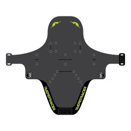 RRP Unisex's Enduro Mudguard, Black/Neon Green, One Size