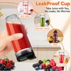 2Pcs Replacement 18oz Blender Cup with Sip Seal Lid for