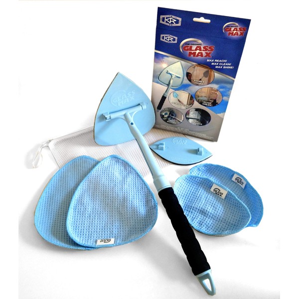 GLASS MAX Home Glass and Surface Cleaning Wand Tool - The Original Max Window and Glass Reach and Clean