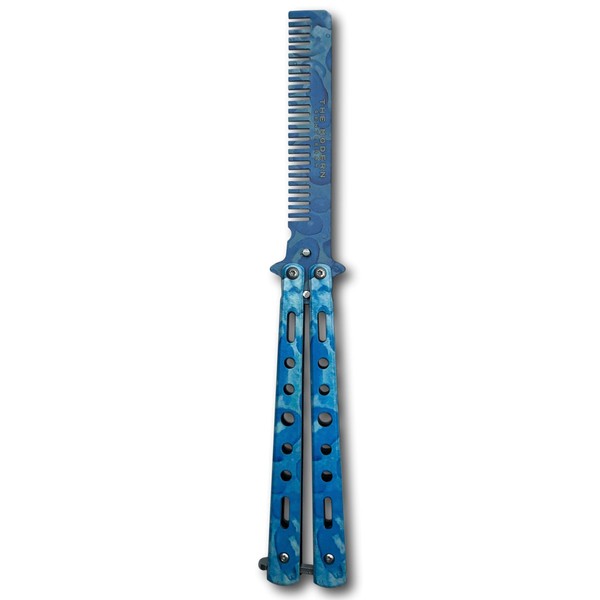 ModernGentleman Grooming Comb, Butterfly Practice Trainer Design, Folding Portable Hair