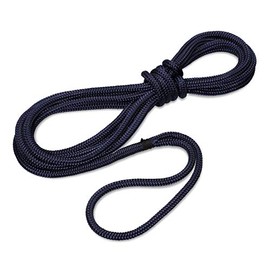 Seilflechter - Mooring Line 10 mm Diameter, 6 m Length, 40 cm Eye Spliced & Rigged, Typhoon Mooring Line for Boat in Navy Blue, 1,900 daN