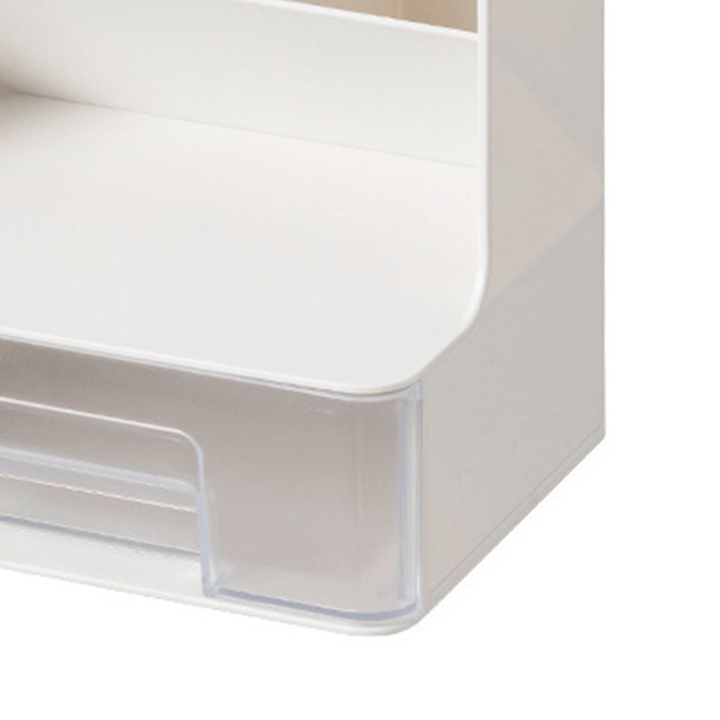 Desktop Storage Box Multi Compartments Pencil Sundry Holder with Drawer
