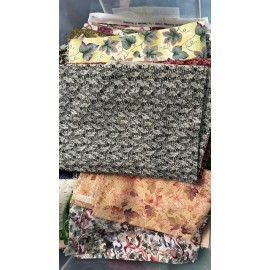 Mix Lot Surprise Variety Pack bundle 5 YARDS FABRIC Mix Assortment leaf patterns LEAVES