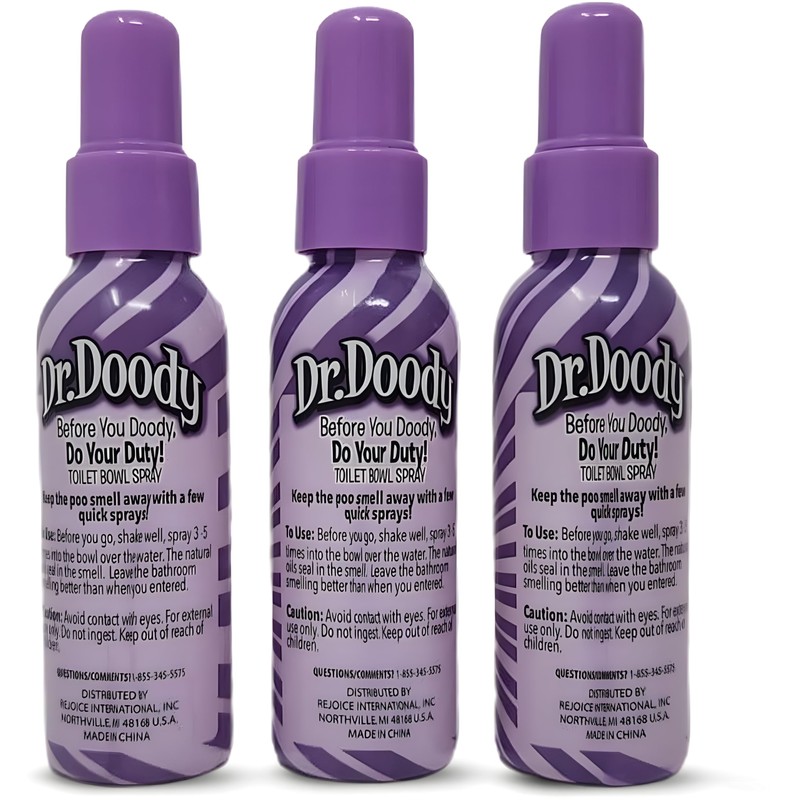 Dr.Doody Freshening Toilet Spray, Lavender Tush, 1.85 Fluid Ounce, 5
