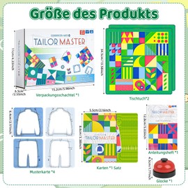 Tailor Master Educational Toy: Puzzle & Reaction Game for Colour Adjustment and Concentration - Double Battle Table Game for Children and Students