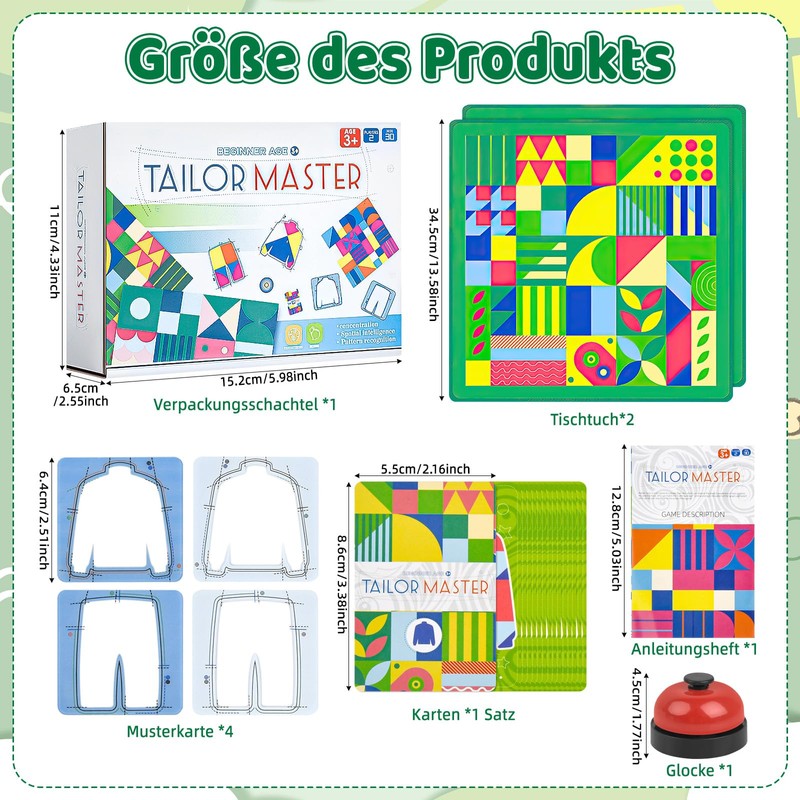 Tailor Master Educational Toy: Puzzle & Reaction Game for Colour