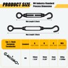 Chumia 16 Pcs M6/5/4 Turnbuckle Hook and Eye 304 Stainless