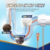 Drain Clog Remover, 25inch Drain Snake Hair Remover(3pcs), Hair Catcher
