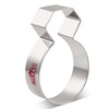 LILIAO Diamond Ring Cookie Cutter for Wedding/Engagement - 2.8 x