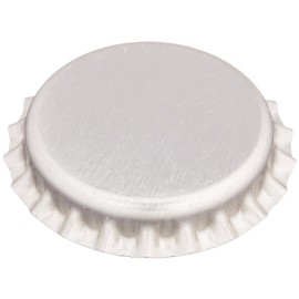 50 Chrome Bottle Caps New Silver Bottlecaps Cap Colored