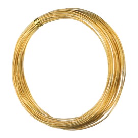 uxcell 18 Gauge 1mm Aluminum Armature Wire, 32.8ft(10m) Bendable Metal Wire Beading String Cord for DIY Jewelry Crafts Wreath Making Sculpting Floral Bonsai Trees, Yellow