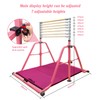 Peakpath Gymnastics kip Bar with Mat,Height Adjustable 3' to 5'